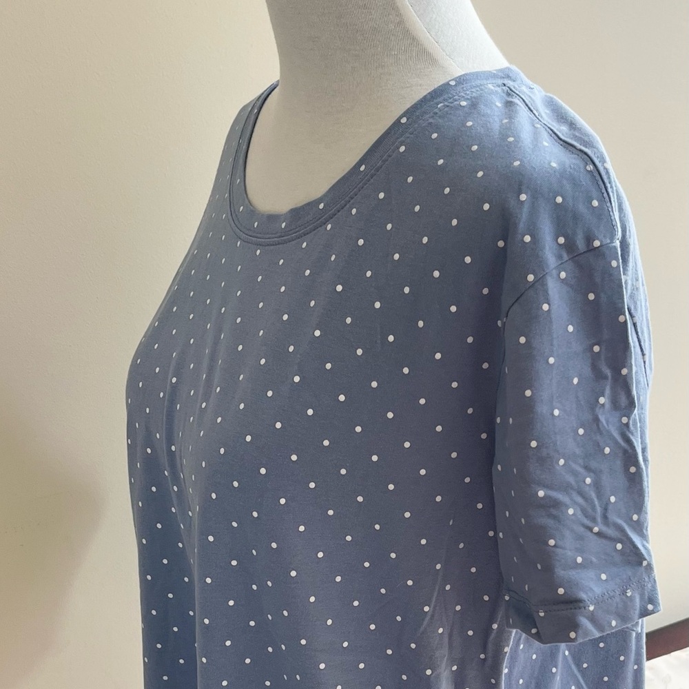 ECOTHREADS~ Dressy T-Shirt-Size XL~Light Blue~Fitted Organic Cotton - Picture 6 of 8